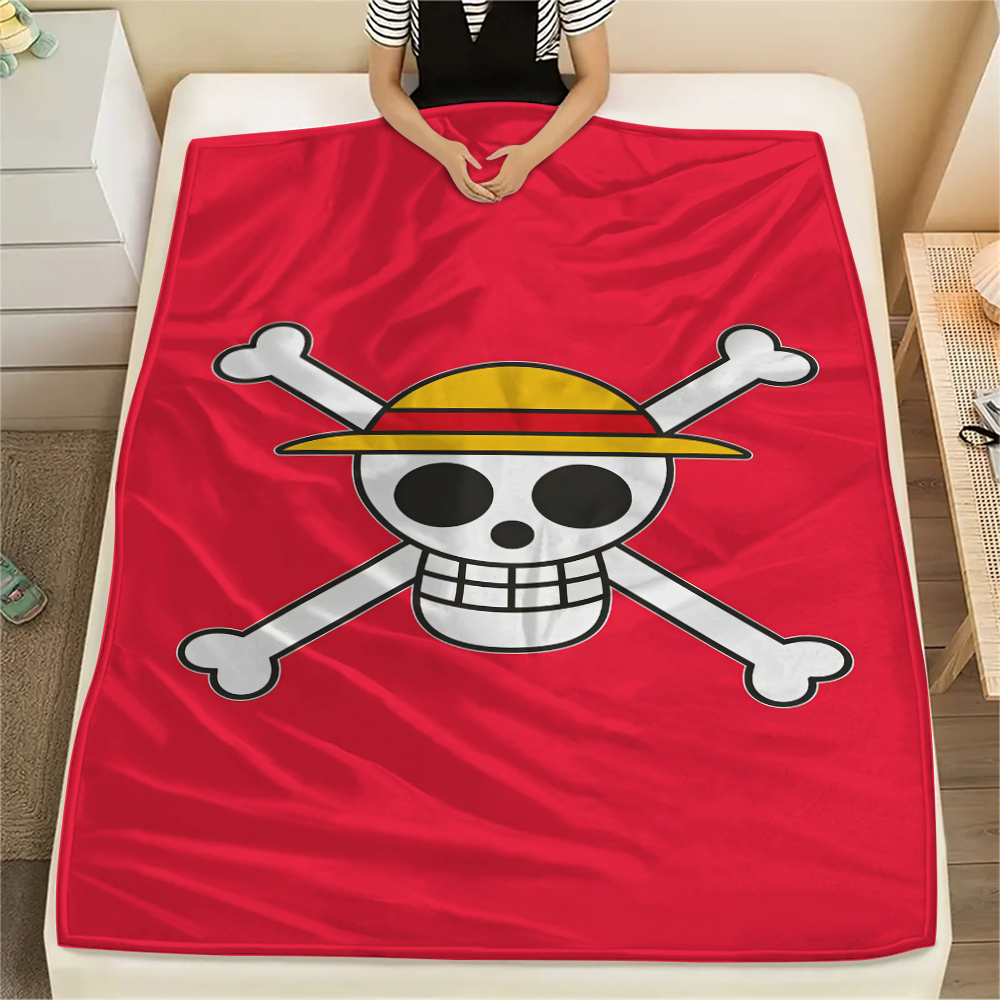 Home Textiles Logo - ONE PIECE Logo Flannel Blanket Fun