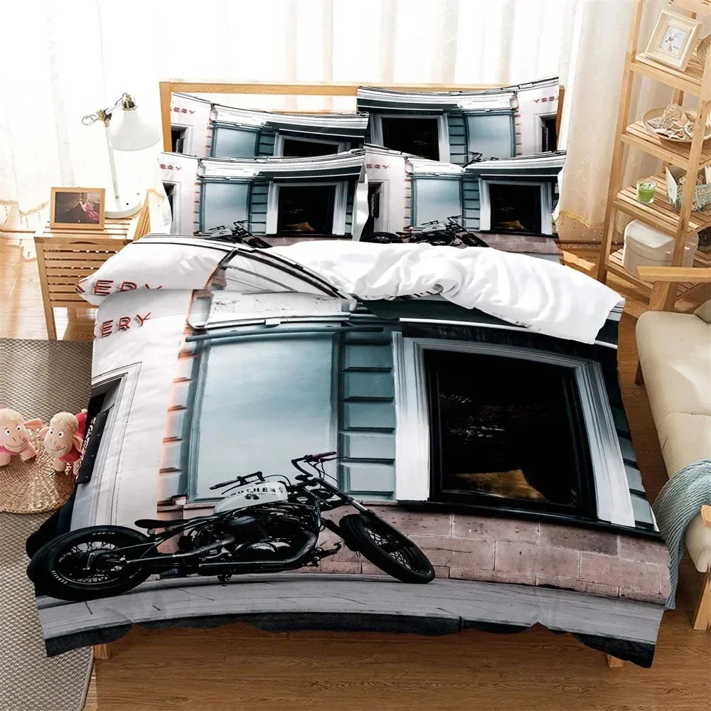 Home Textiles Bedding - Moto 3D Digital Bedding Sets Home
