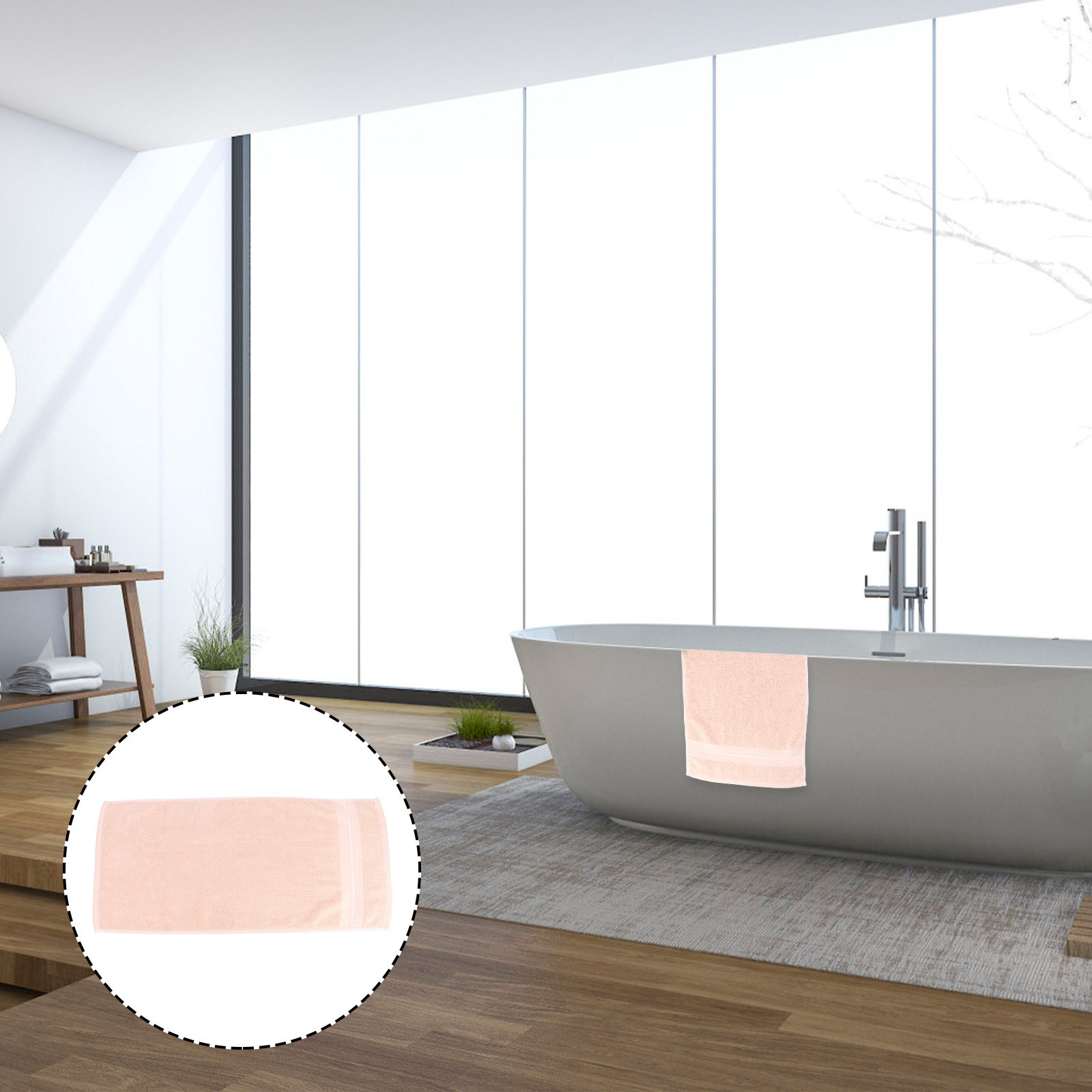 Home Textiles Pakistan - 1Pcs Cotton Face Towel Premium Soft