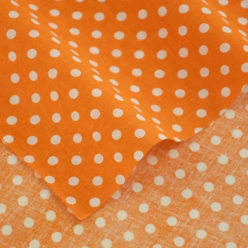 50X150CM White Orange Polka Do - Home Textiles And Decor review and price