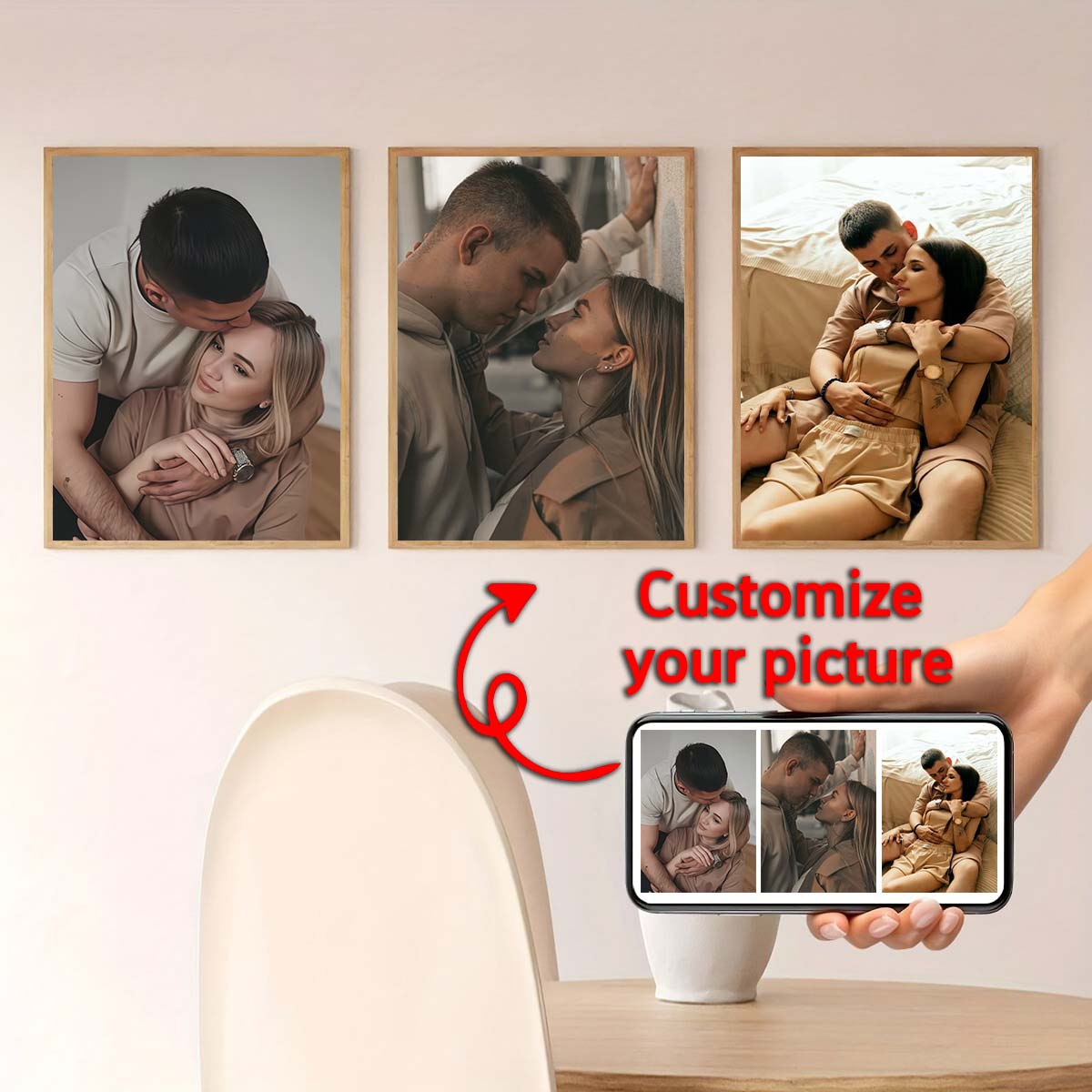 Triptych - 2D custom photo woo - Home Textiles review and price