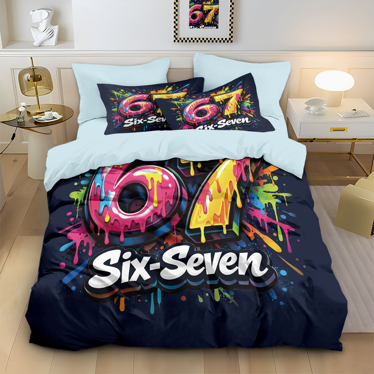 3pcs Graffiti Style Game Contr - Home Textiles Bedding review and price