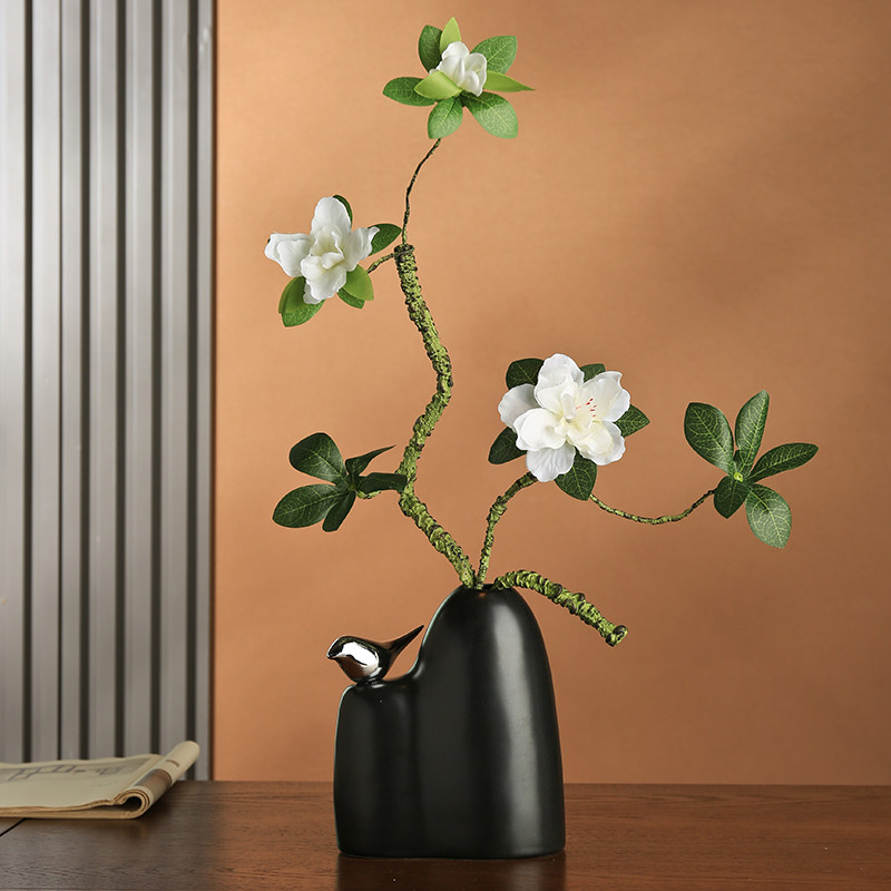 Modern Ceramic Vase with Bird  - Xt Home Textiles review and price