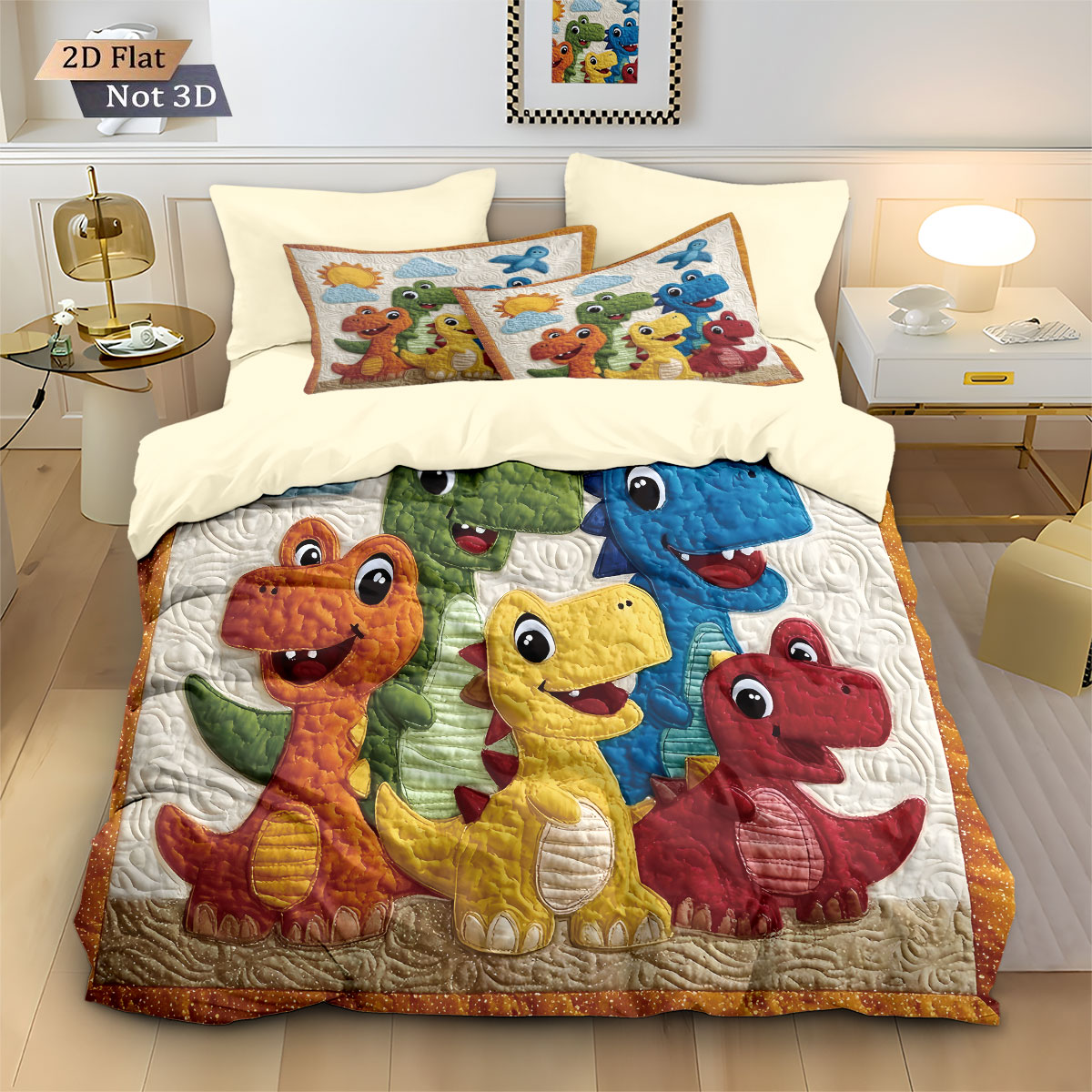3pcs cartoon dinosaur animal p - Home Textiles Bedding review and price