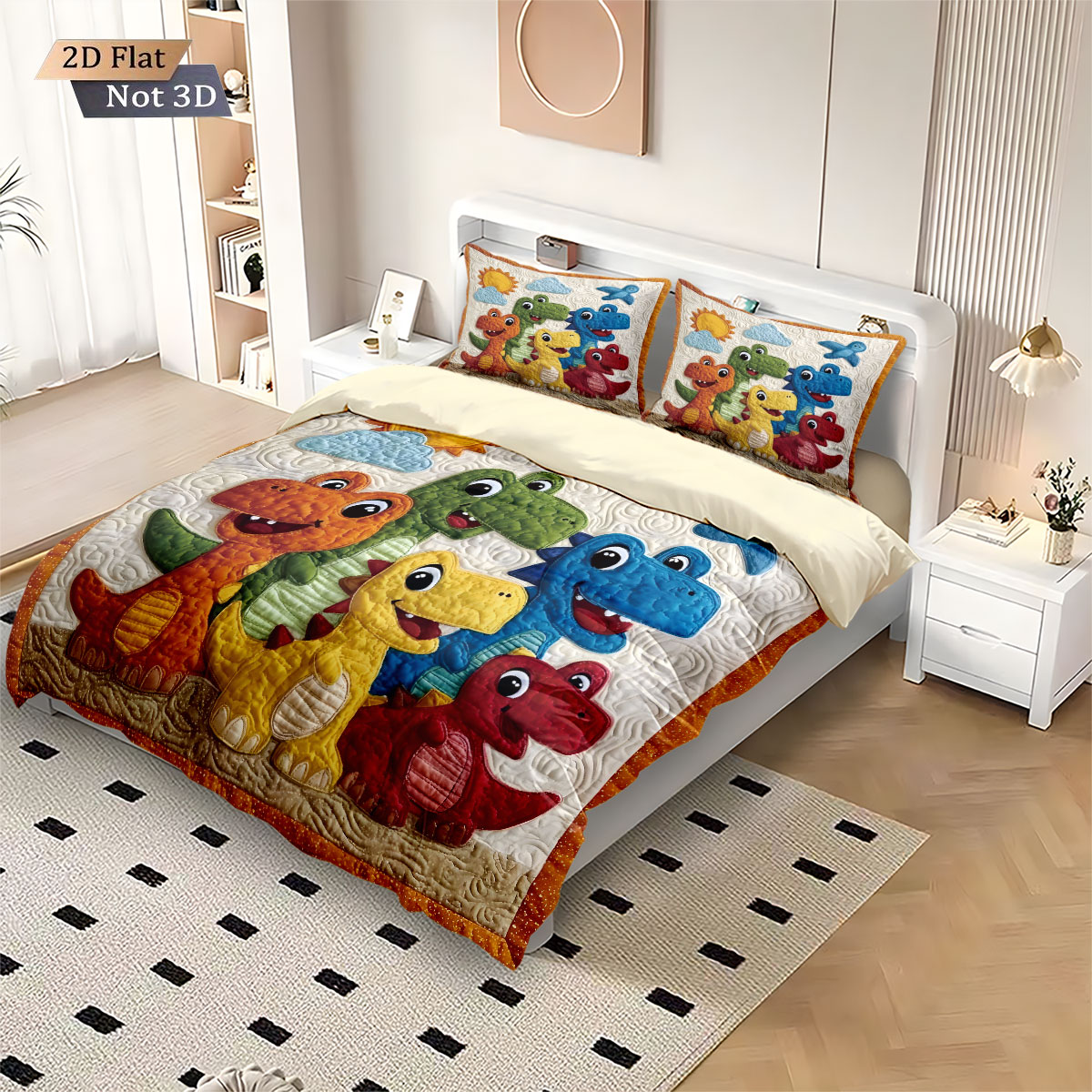 3pcs cartoon dinosaur animal p - Home Textiles Bedding review and price