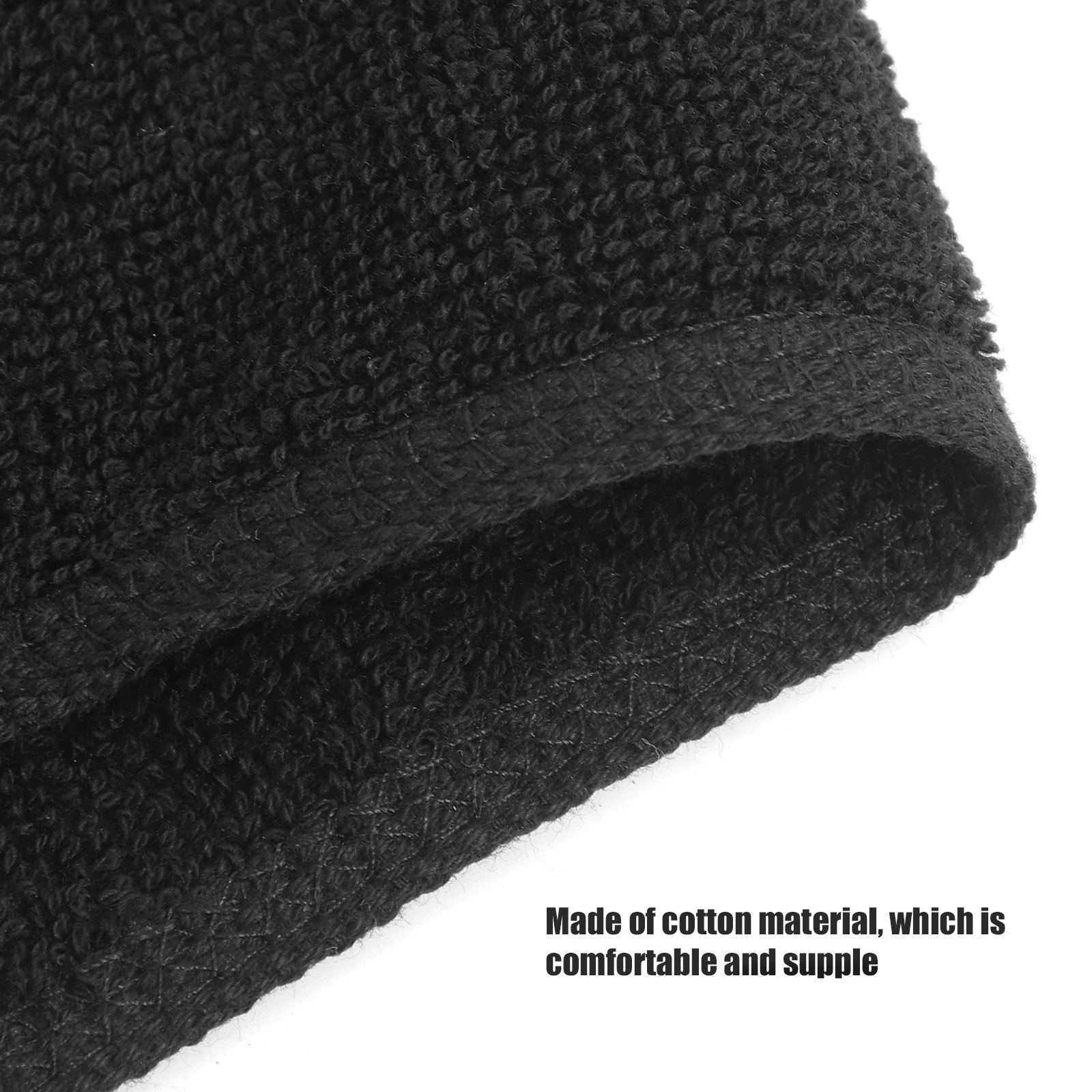 2Pcs Cotton Hair Towel Black A - Home Textiles Pakistan review and price