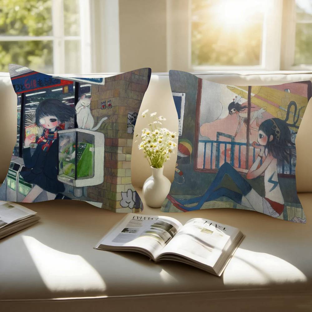 Art Aya Takano Girl  Pillow An - Aya Home Textiles review and price