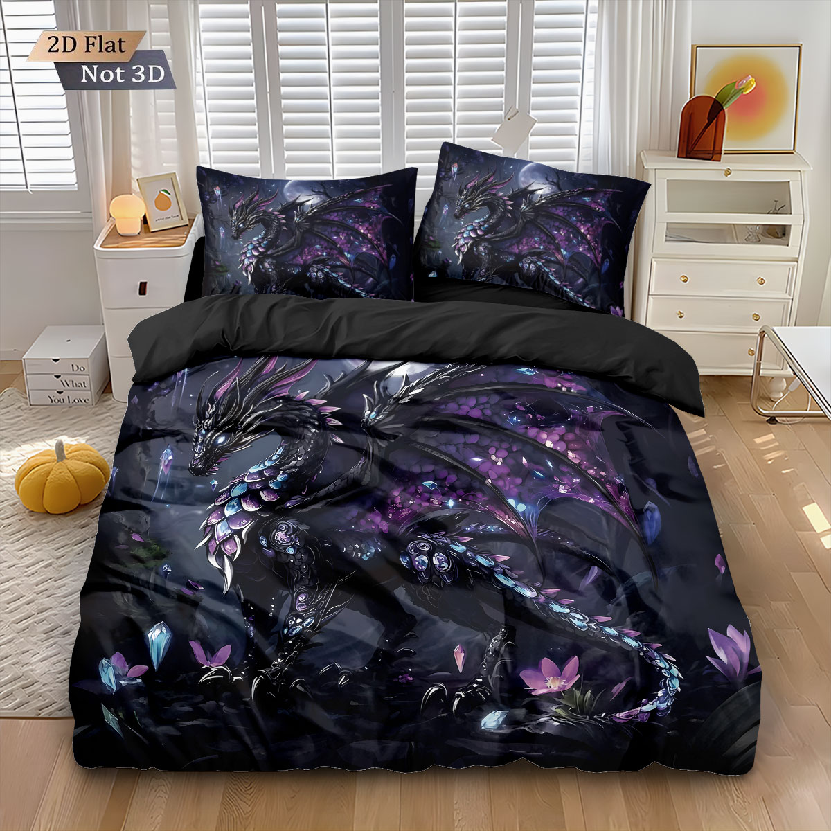 3pcs Sacred Western Dragon Sea - Home Textiles Bedding review and price