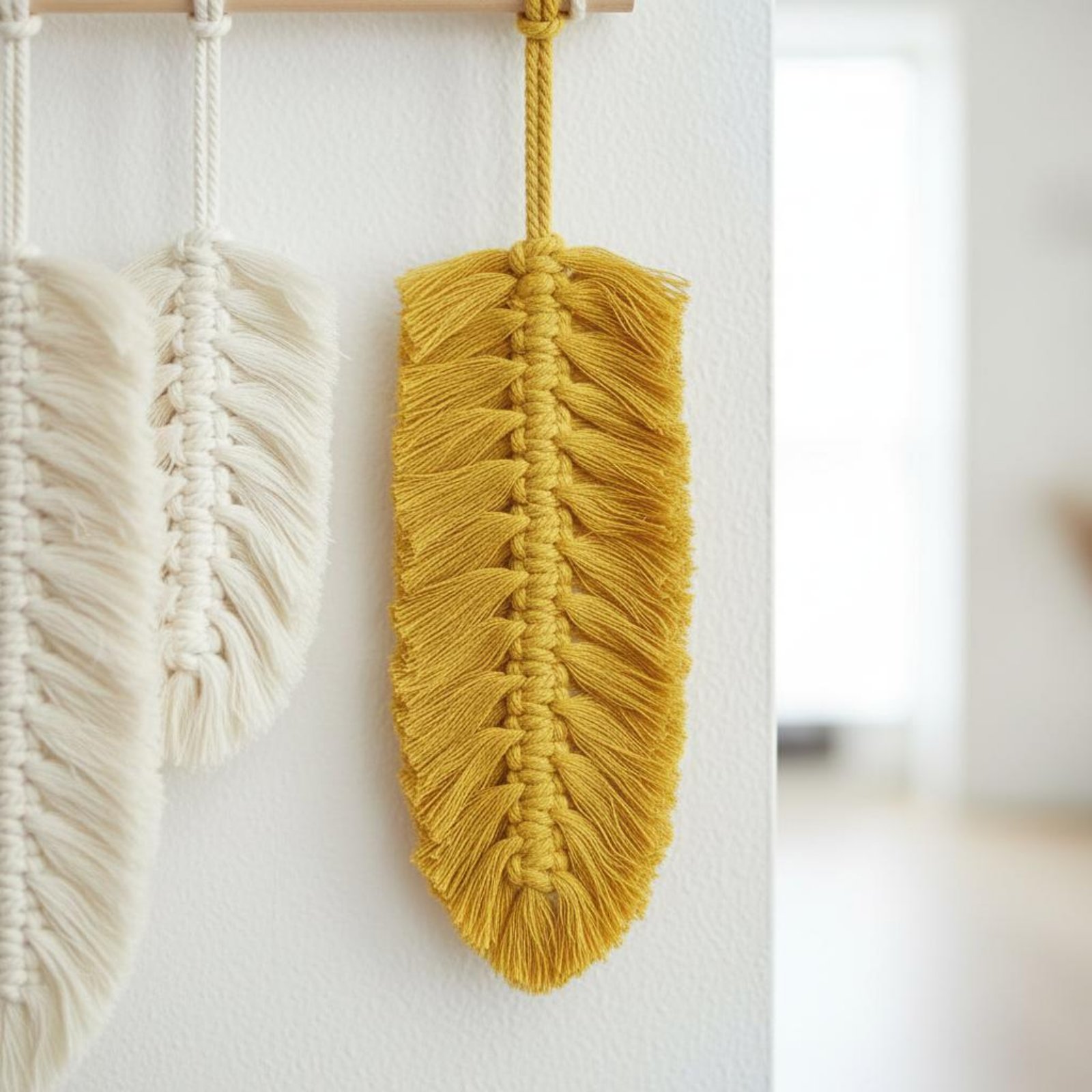 Macrame Feather Wall Hanging H - Home Textiles And Decor review and price