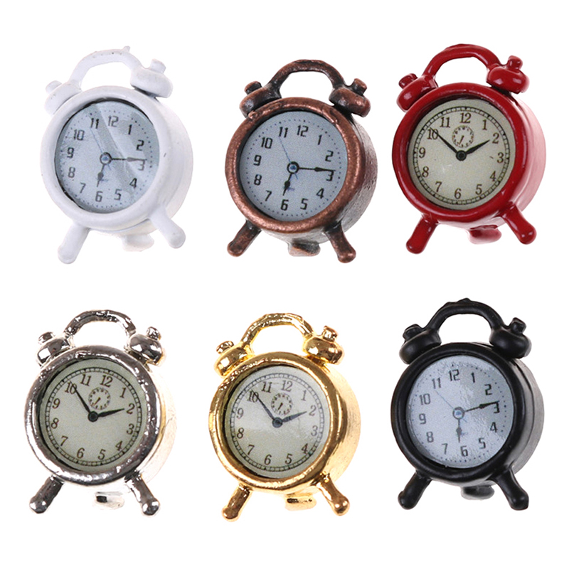 1pc 1:12 Metal Doll Alarm Cloc - Xt Home Textiles review and price